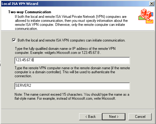 Настройка VPN в ISA 2004 Server