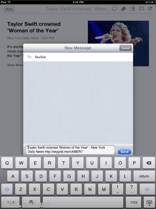 iPad iMessage
